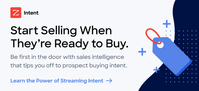 Streaming Intent promo - buyer intent data tool
